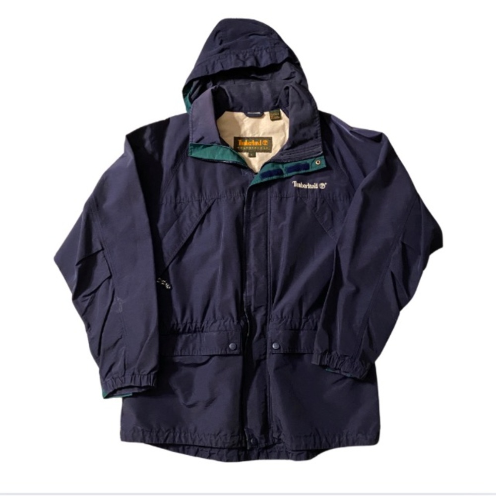 TIMBERLAND Weathergear Men’s Navy Blue Hoodie Jacket Size L